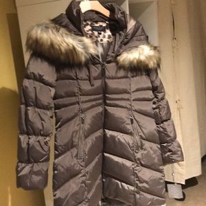 Laundry by Shelli Segal Taupe Puffer Coat NWT